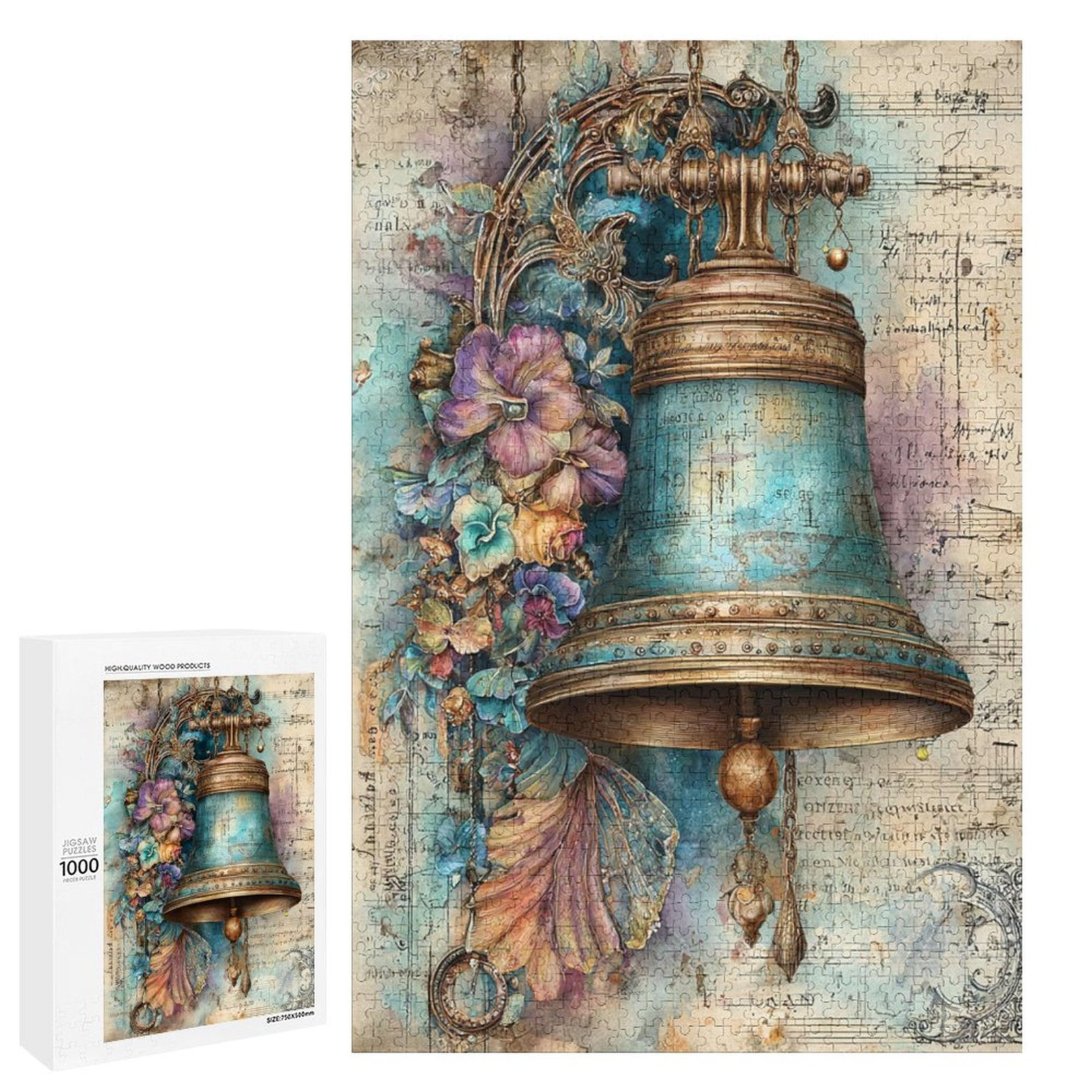 Bronze Bell Wooden Puzzle