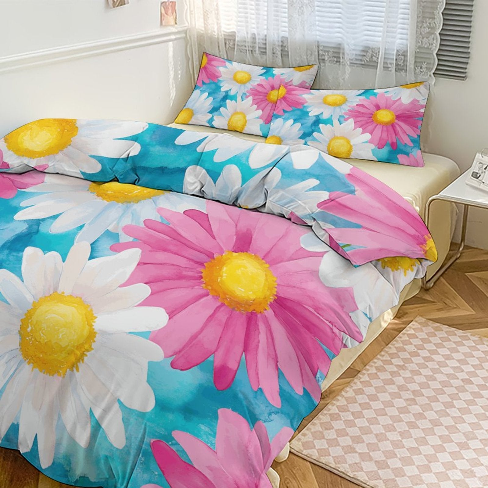 Queen 3-Piece Bedding Set-90"x90"/ 229x229cm