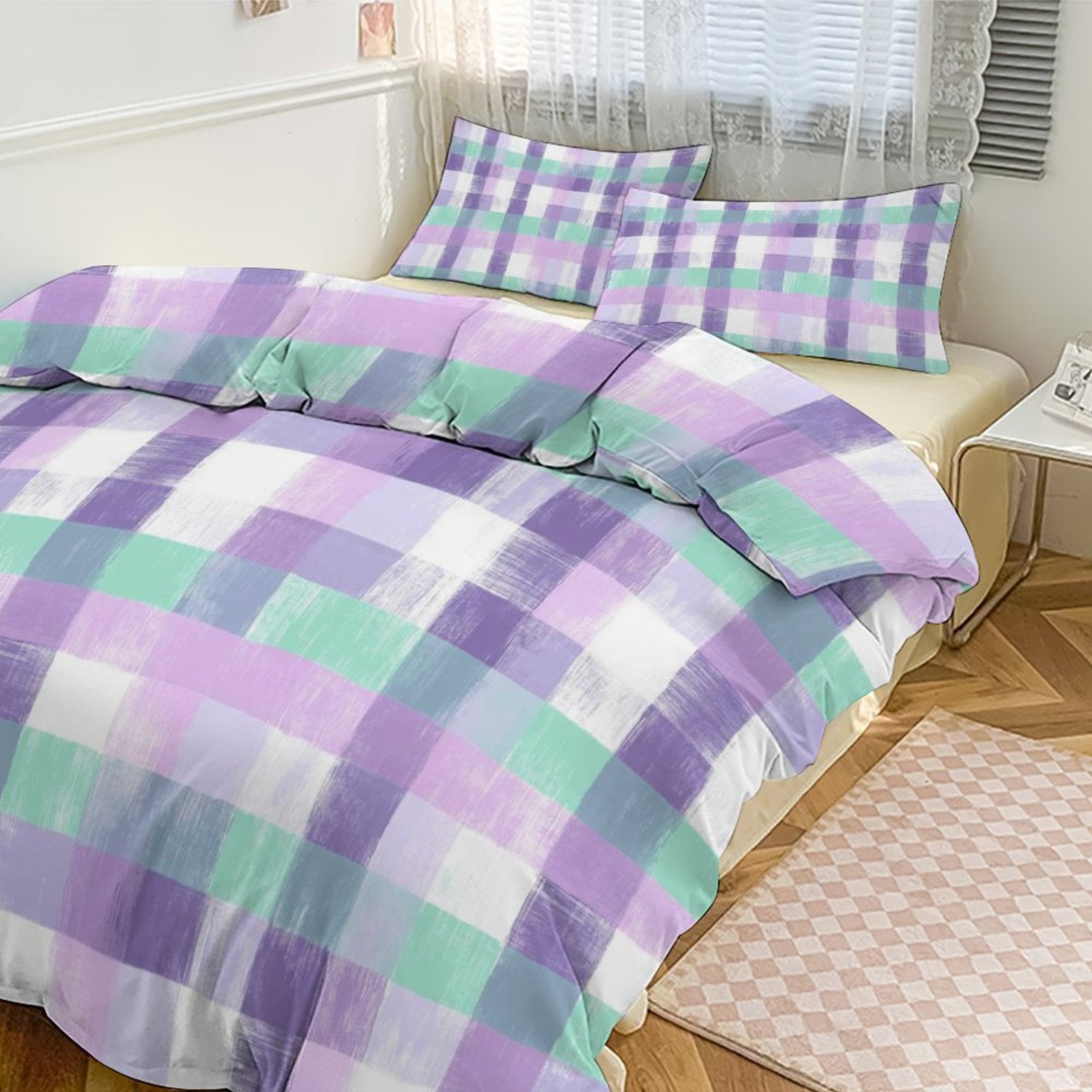 Queen 3-Piece Bedding Set-90"x90"/ 229x229cm