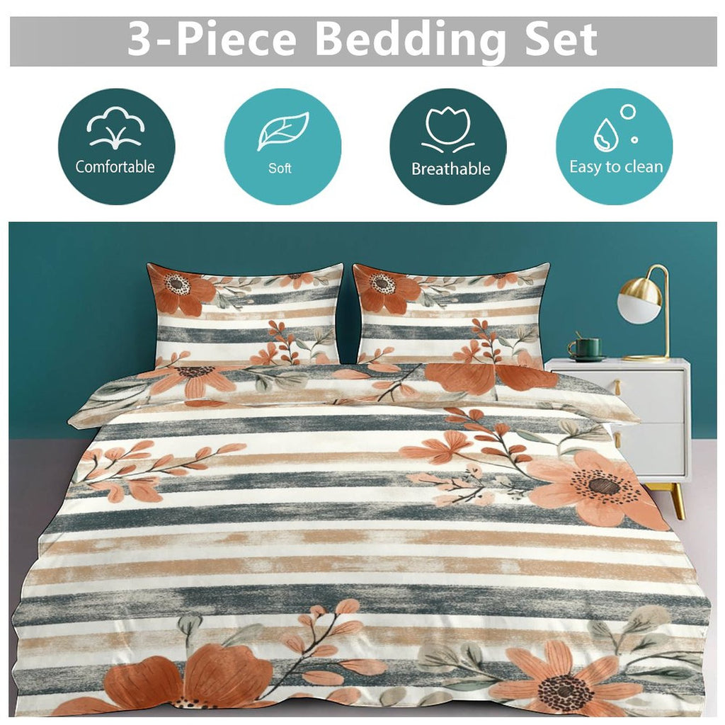 Full 3-Piece Bedding Set-86"×70"/ 218×177cm