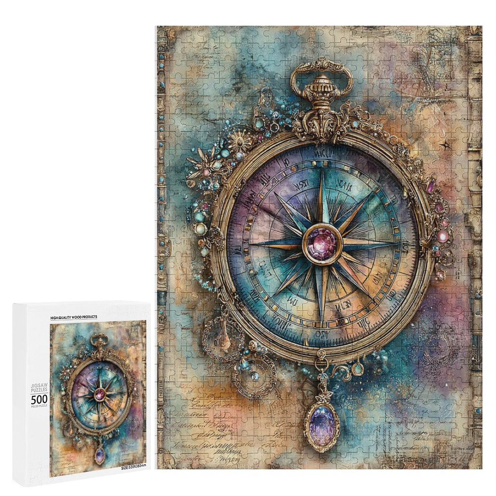 Compass Wooden Puzzle
