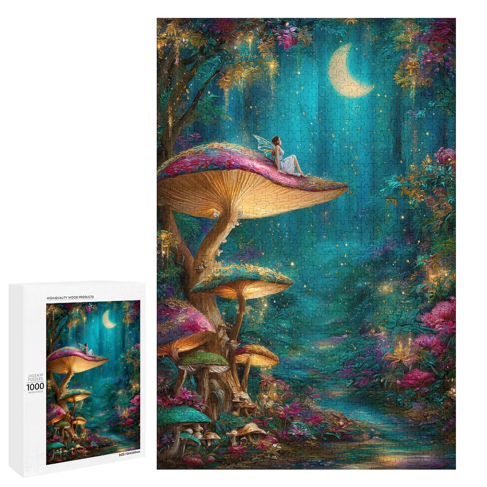 Mystical Forest Fairy Wooden Puzzle