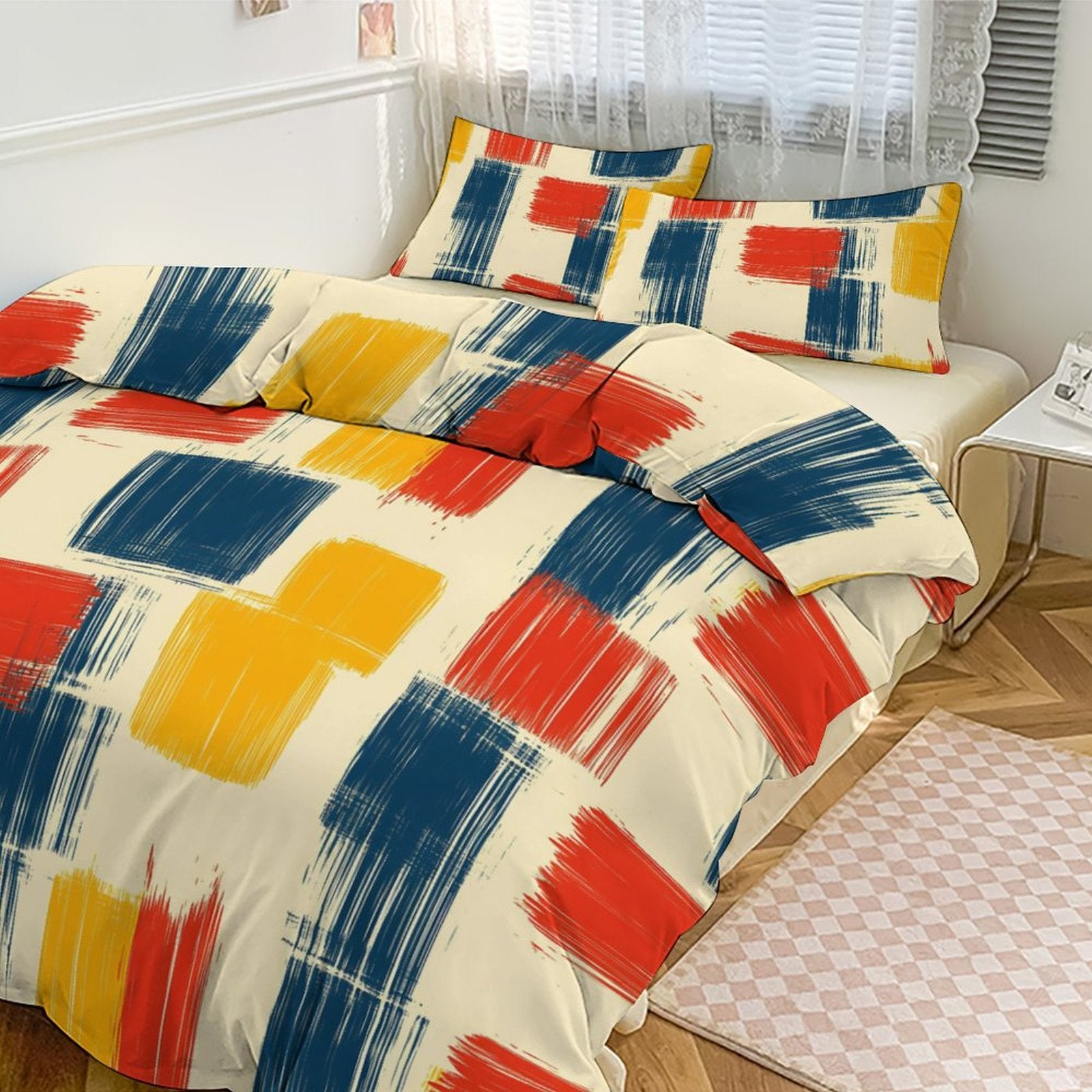 Queen 3-Piece Bedding Set-90"x90"/ 229x229cm