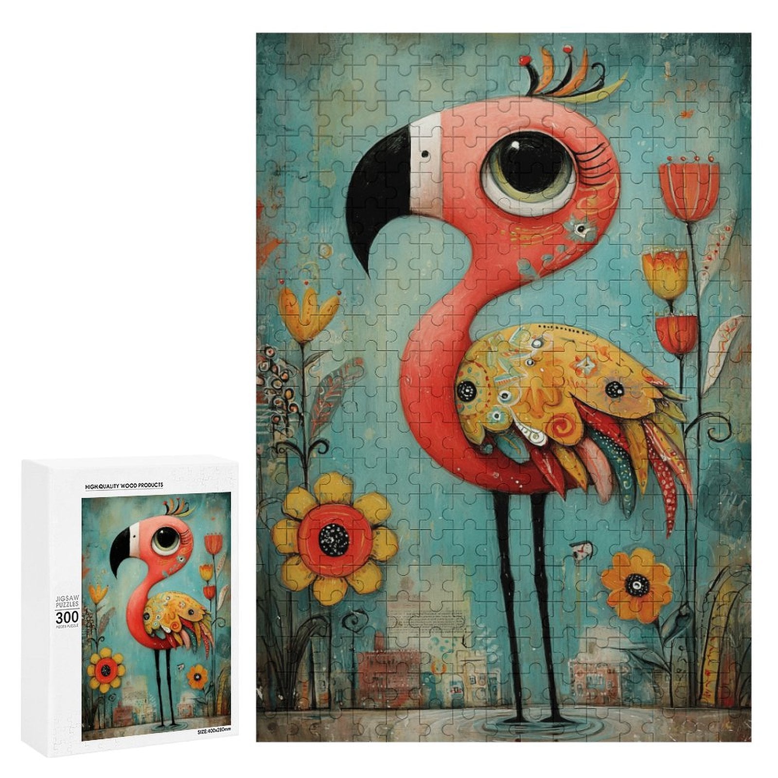 Regal Flamingo Wooden Puzzle