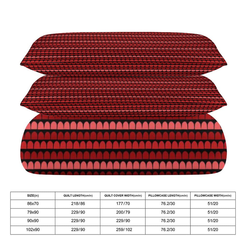 Queen 3-Piece Bedding Set-90"x90"/ 229x229cm