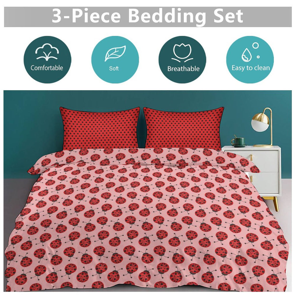 Queen 3-Piece Bedding Set-90"x90"/ 229x229cm
