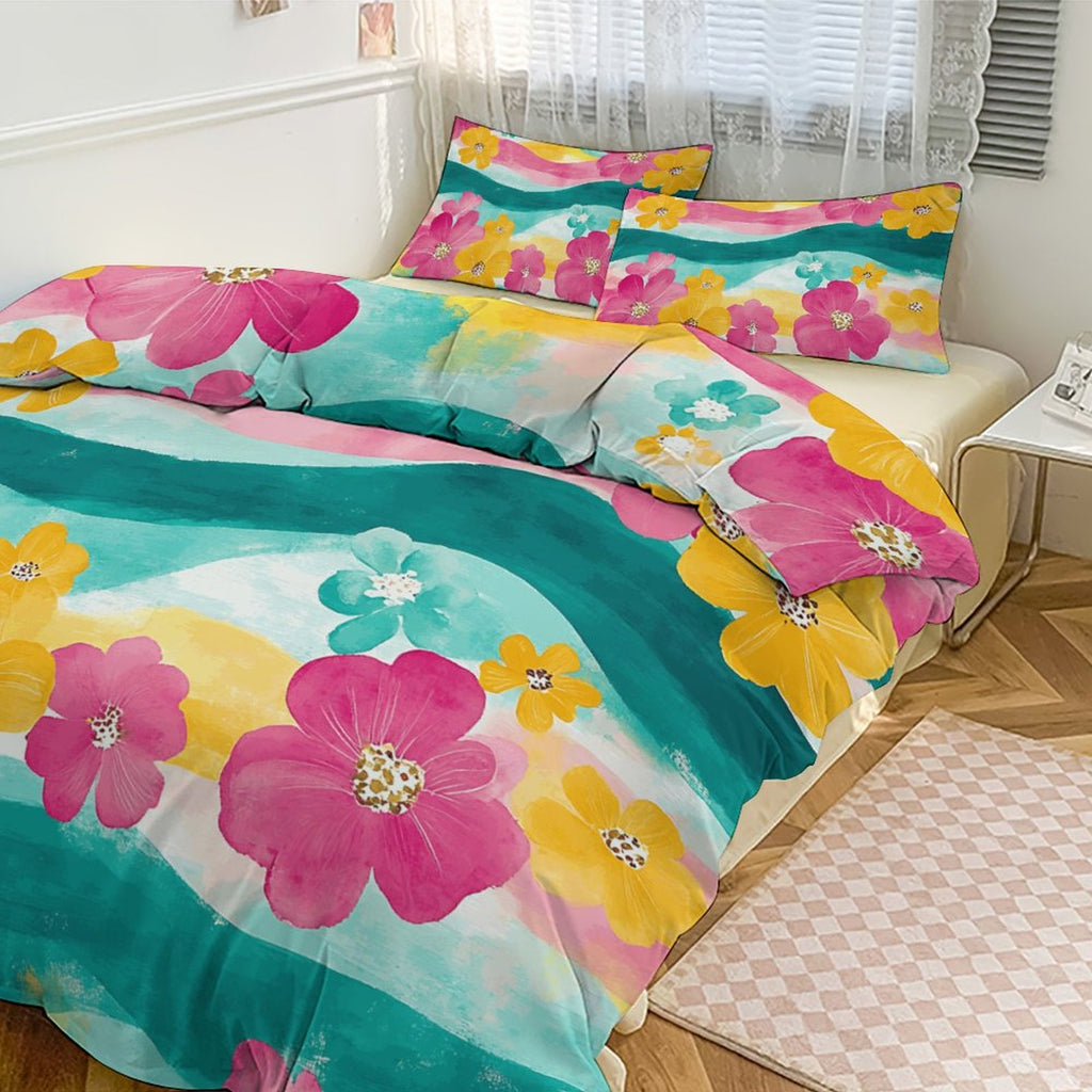 Queen 3-Piece Bedding Set-90"x90"/ 229x229cm