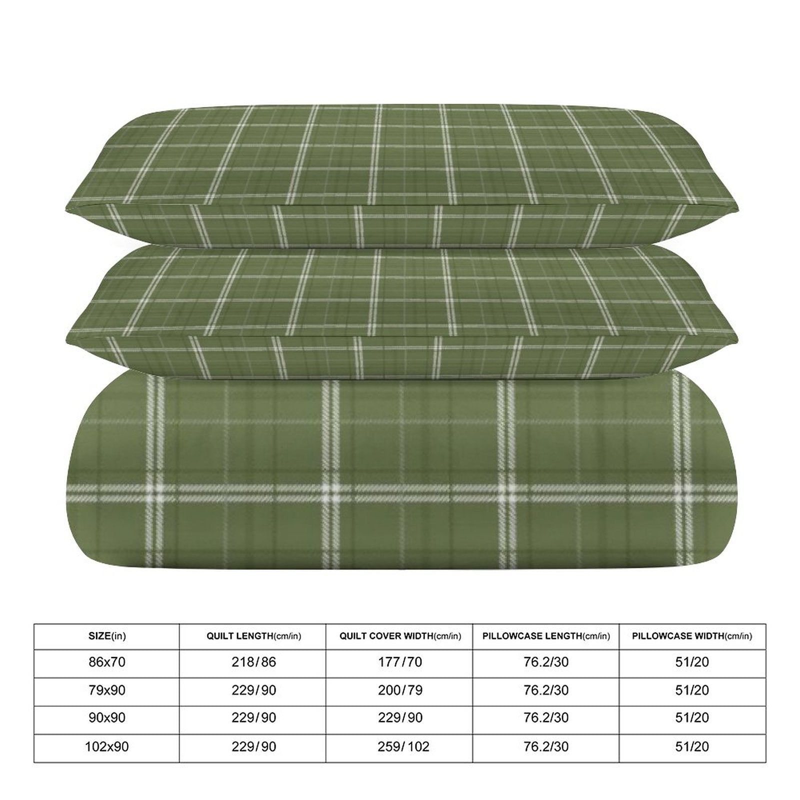 Queen 3-Piece Bedding Set-90"x90"/ 229x229cm