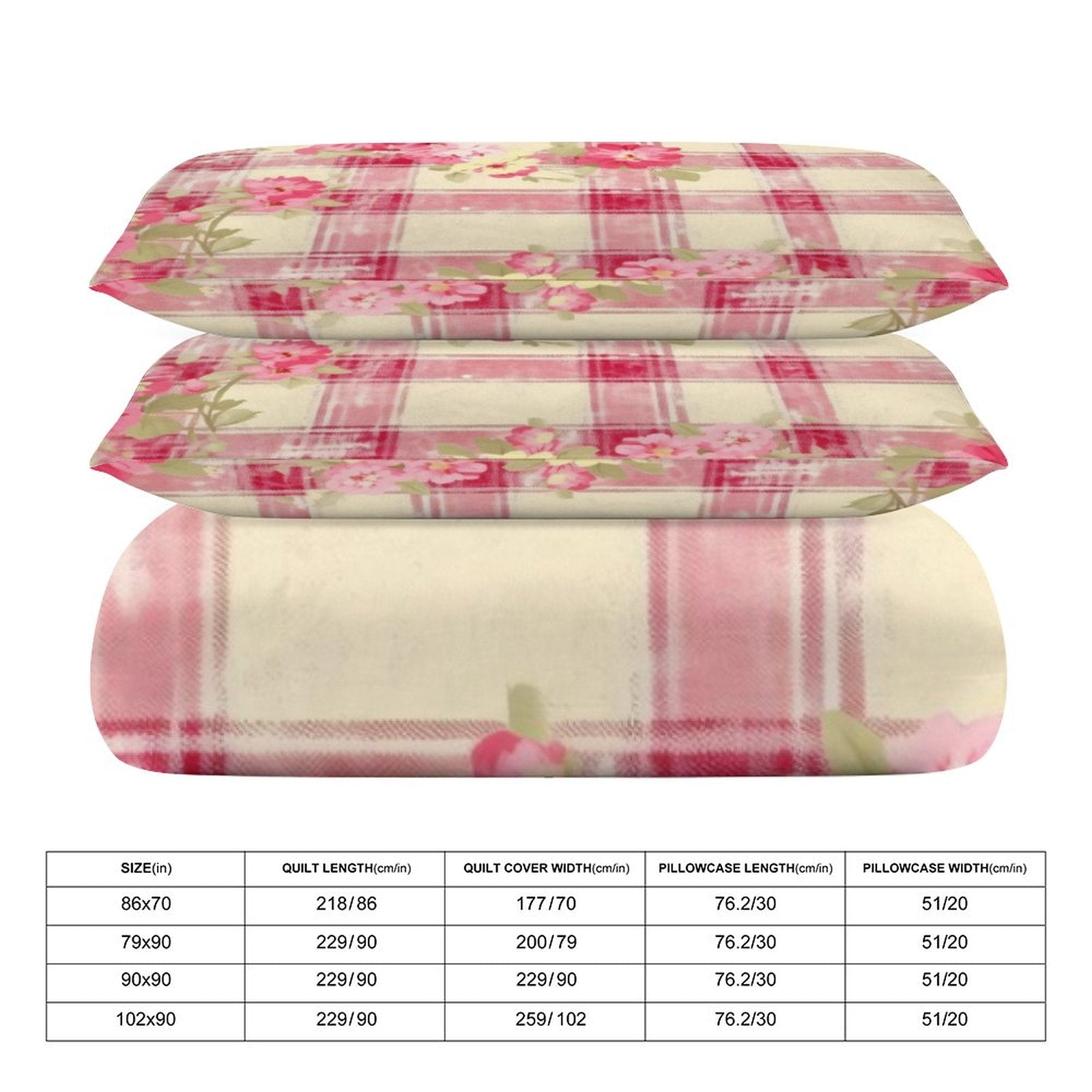 King 3-Piece Bedding Set-102"x90"/ 259x229cm