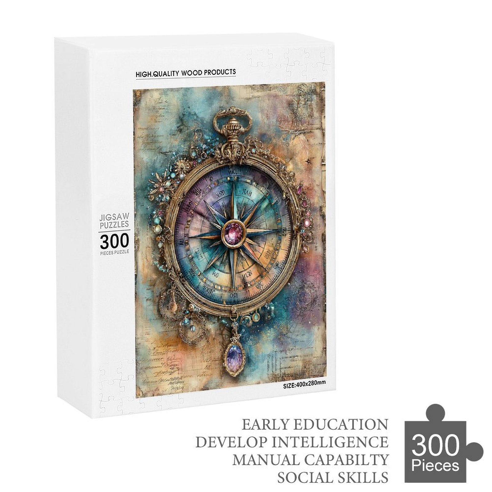 Compass Wooden Puzzle