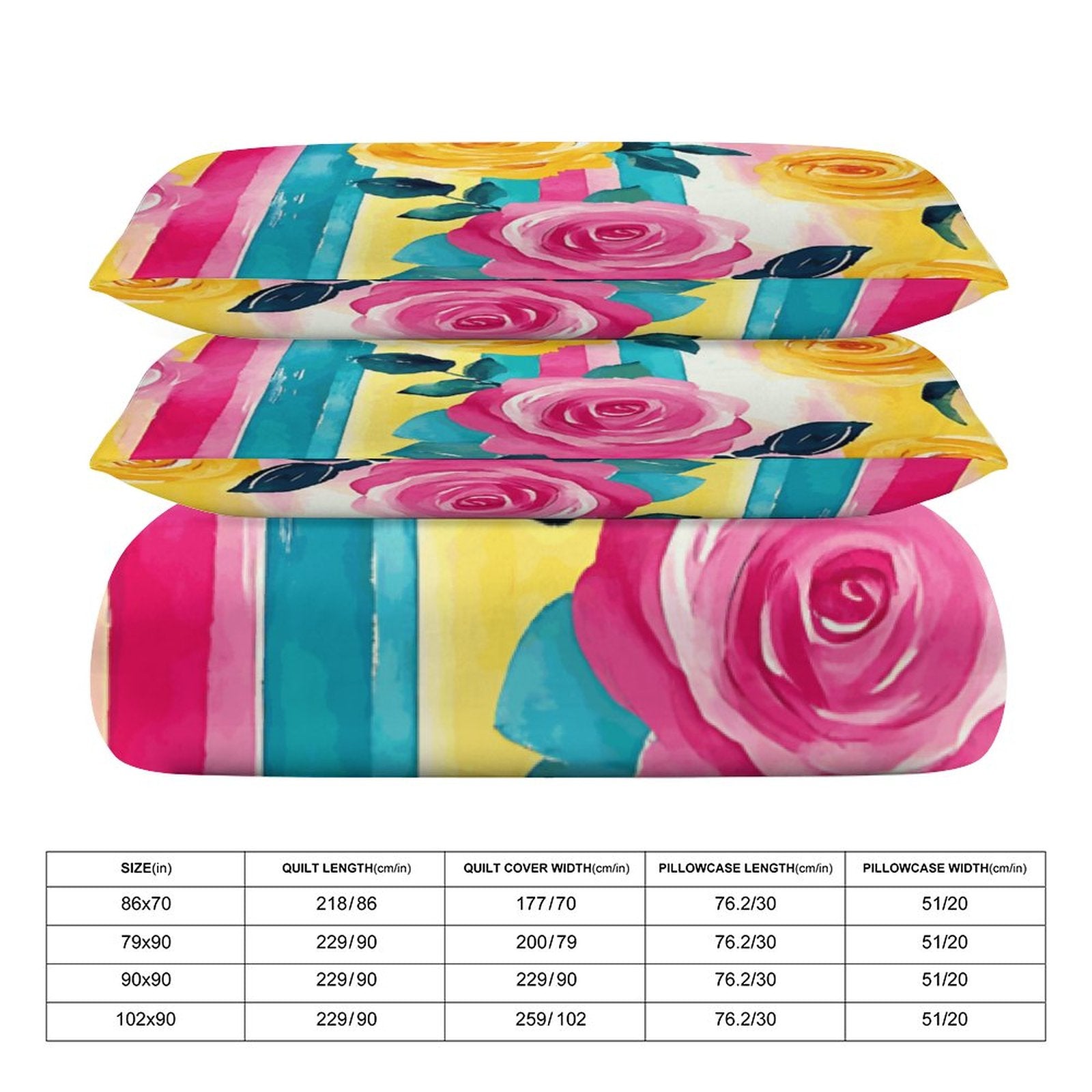 Full 3-Piece Bedding Set-86"×70"/ 218×177cm