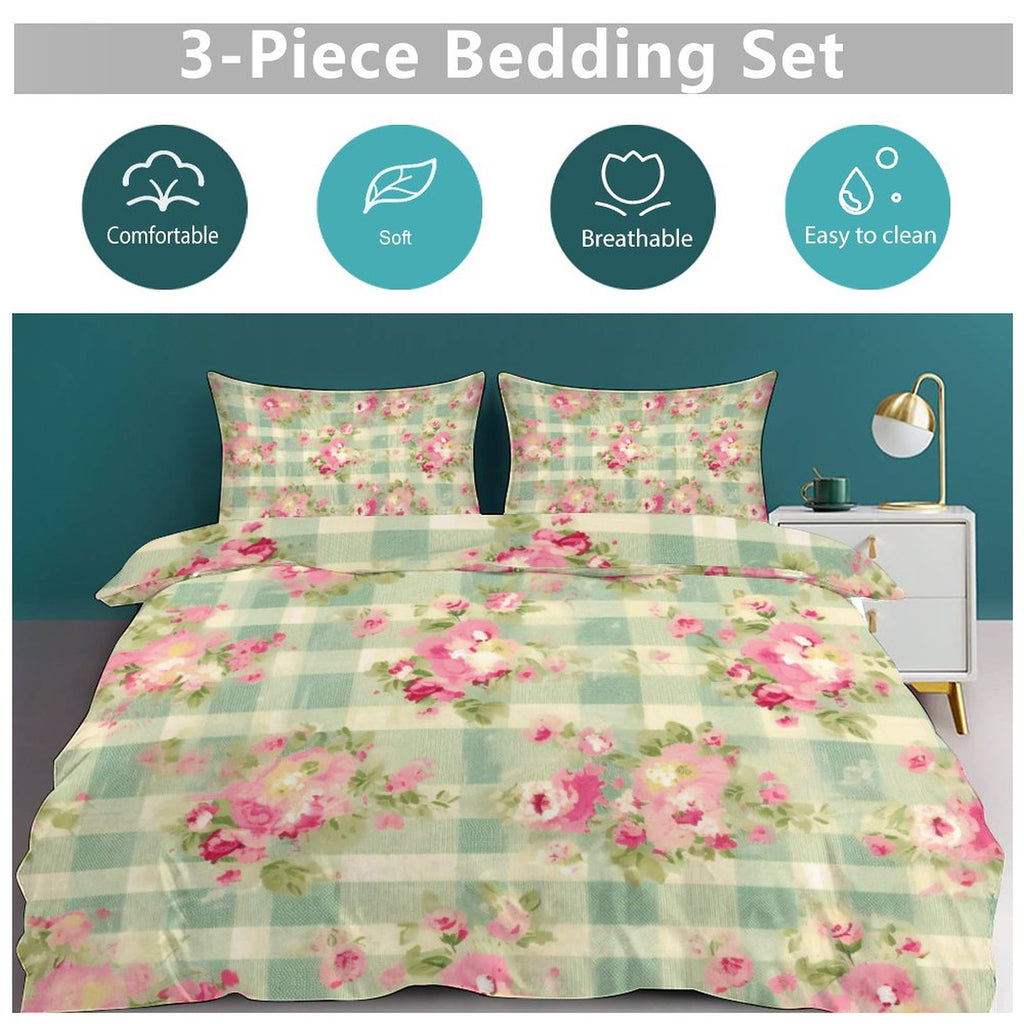 Queen 3-Piece Bedding Set-90"x90"/ 229x229cm