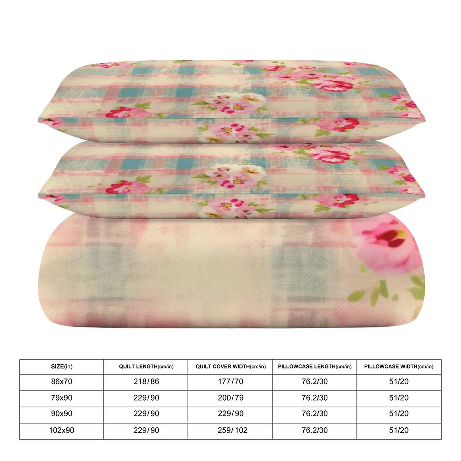 King 3-Piece Bedding Set-102"x90"/ 259x229cm