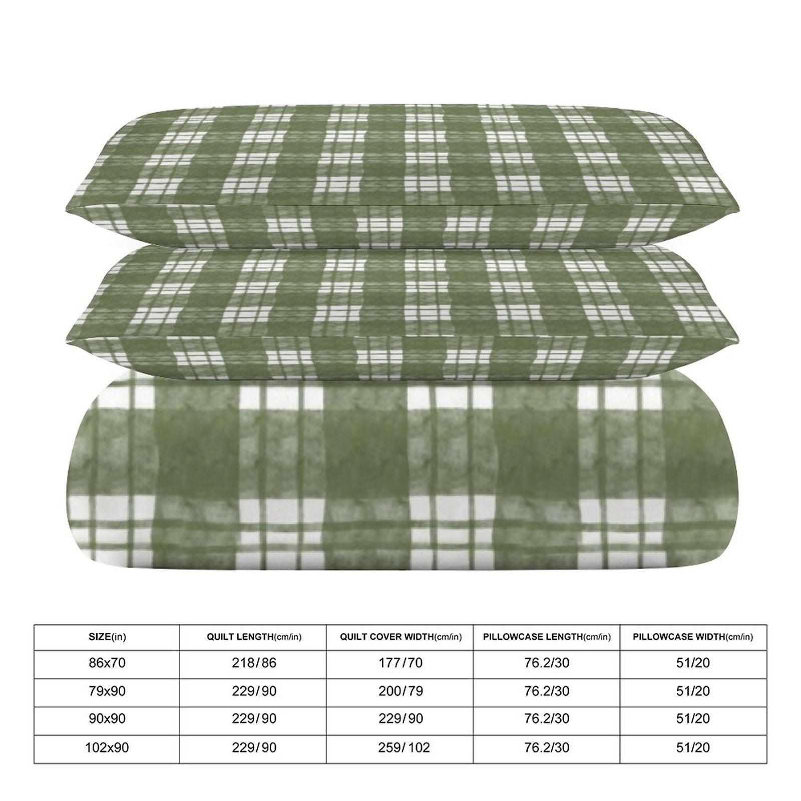 Full 3-Piece Bedding Set-86"×70"/ 218×177cm