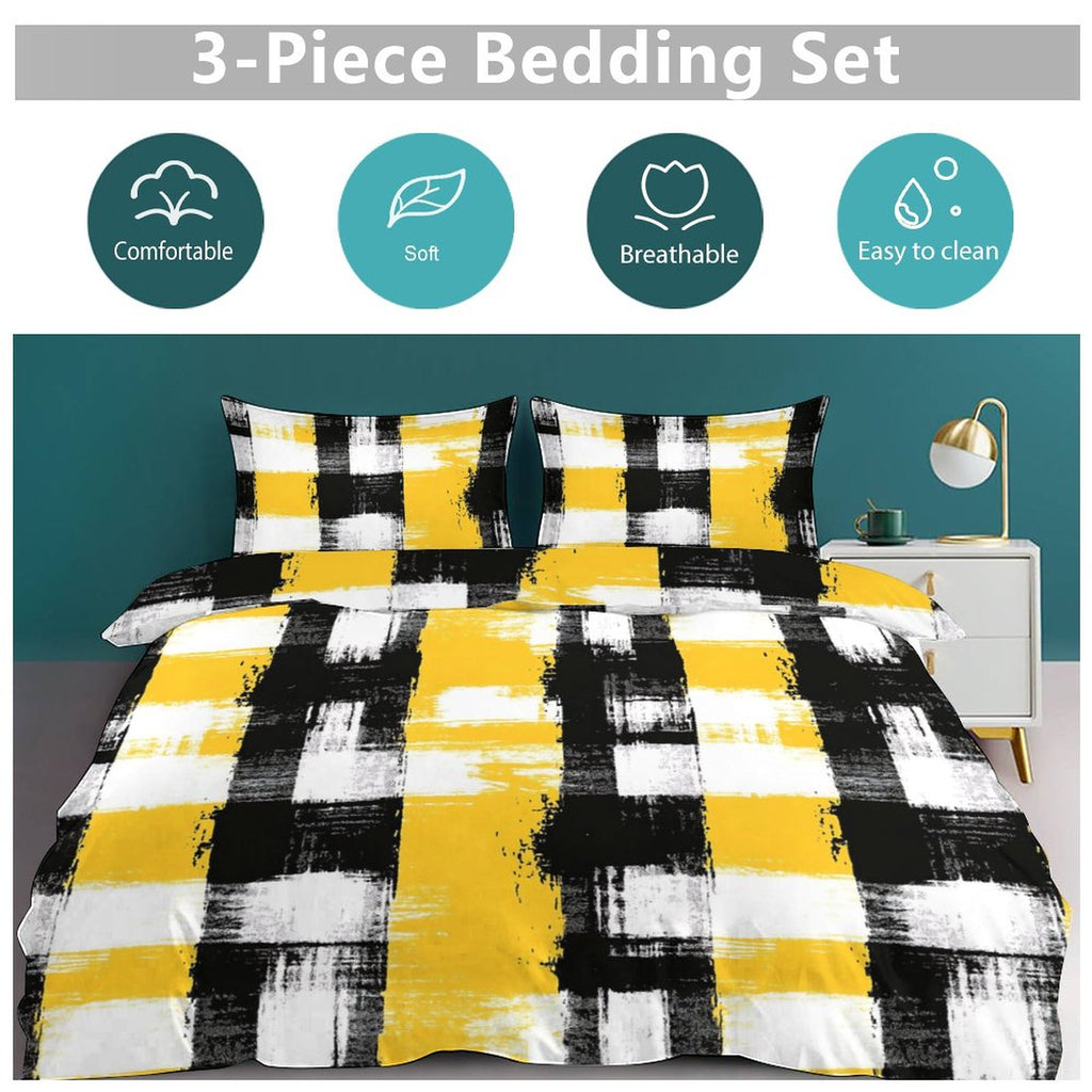 Queen 3-Piece Bedding Set-90"x90"/ 229x229cm