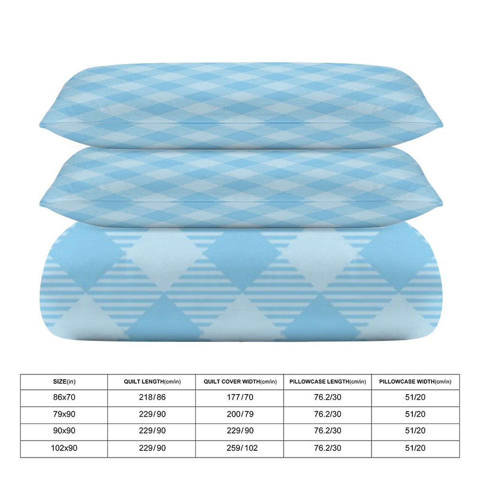 Full 3-Piece Bedding Set-86"×70"/ 218×177cm
