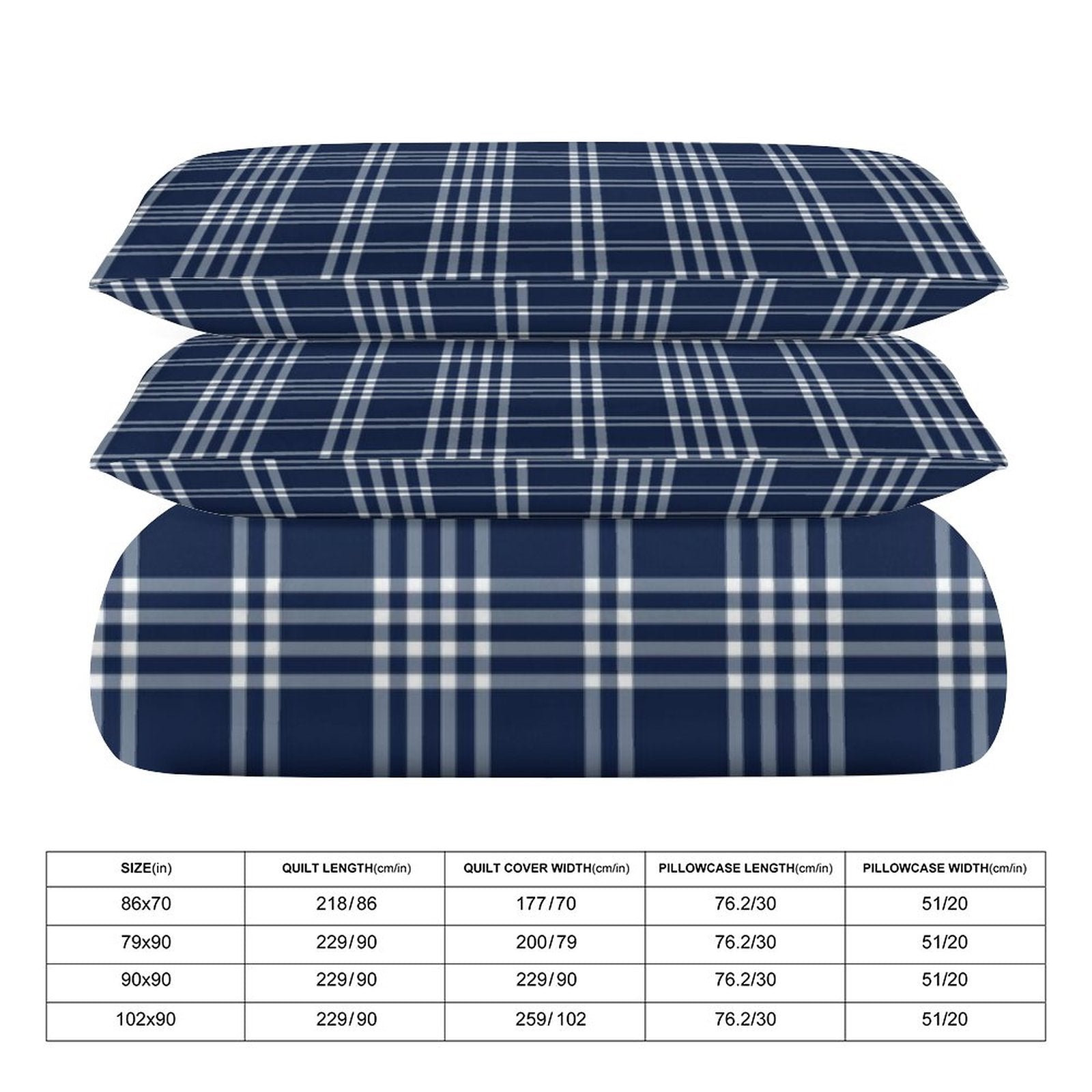 Full 3-Piece Bedding Set-86"×70"/ 218×177cm