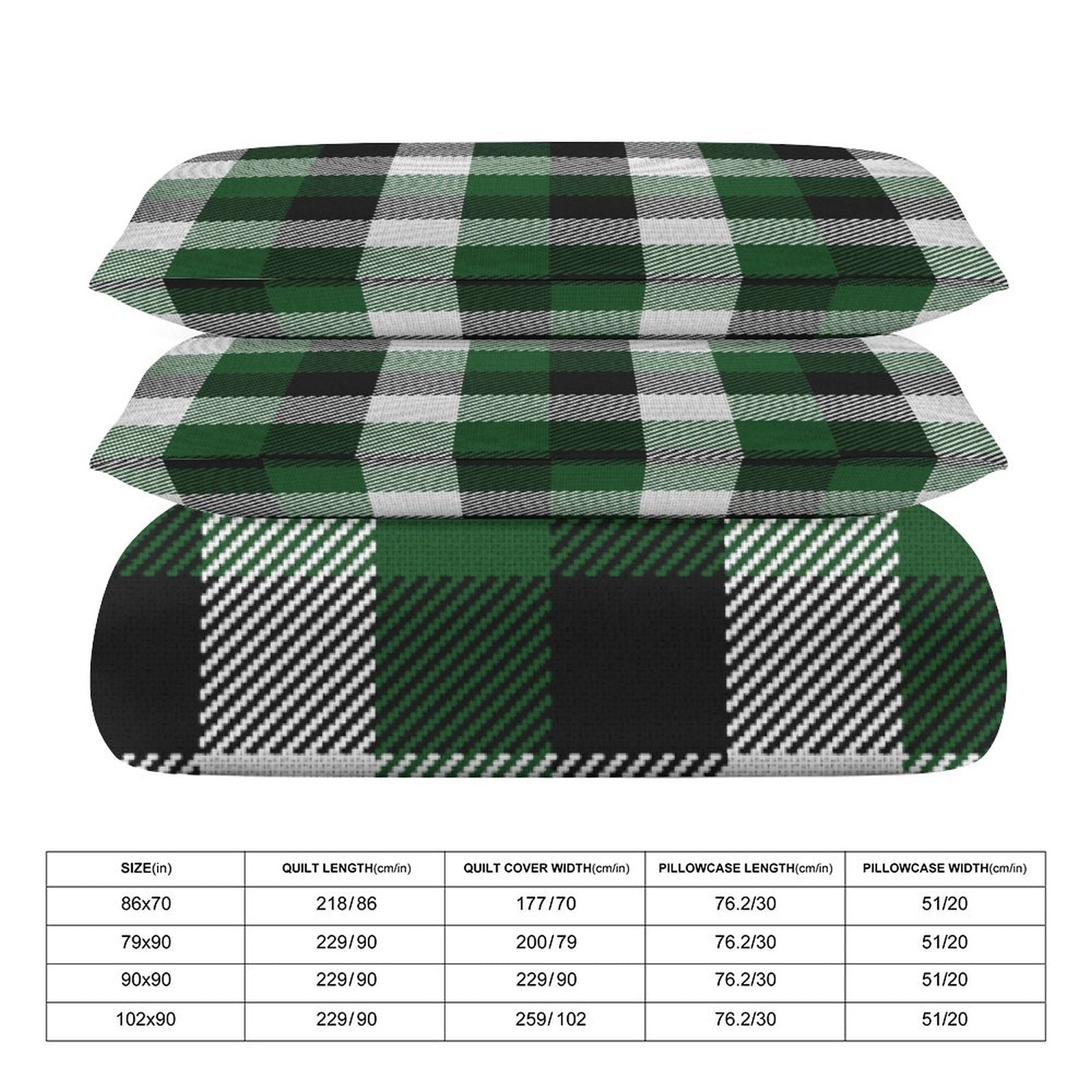 Full 3-Piece Bedding Set-86"×70"/ 218×177cm