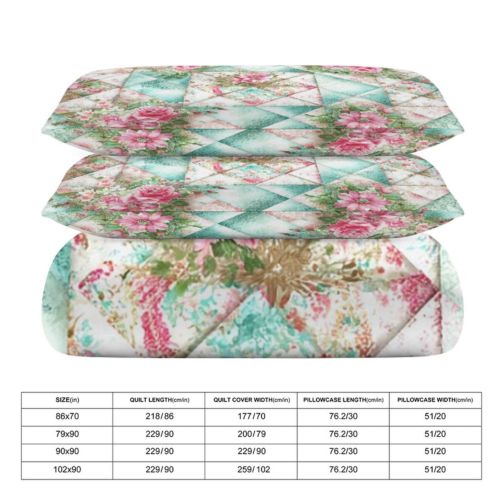 King 3-Piece Bedding Set-102"x90"/ 259x229cm