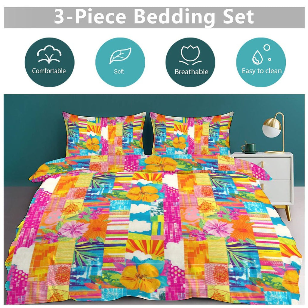 Full 3-Piece Bedding Set-86"×70"/ 218×177cm