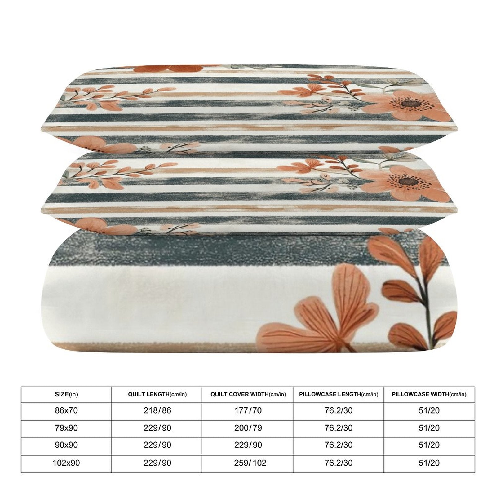 King 3-Piece Bedding Set-102"x90"/ 259x229cm