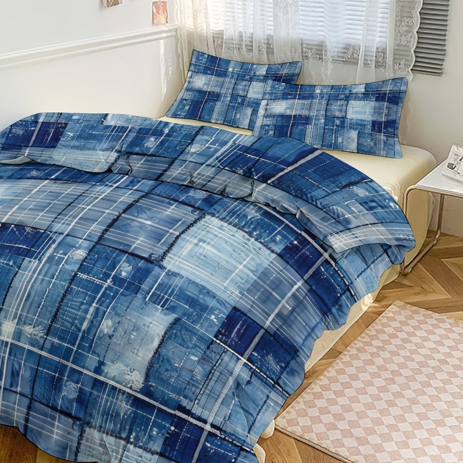Queen 3-Piece Bedding Set-90"x90"/ 229x229cm