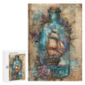 Ship in a Bottle Wooden Puzzle