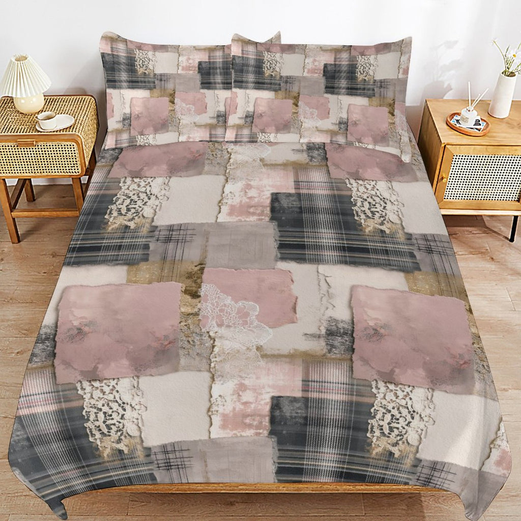 Queen 3-Piece Bedding Set-90"x90"/ 229x229cm