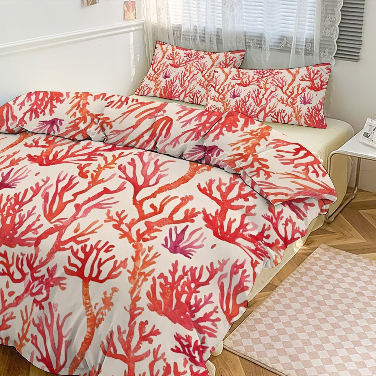 Queen 3-Piece Bedding Set-90"x90"/ 229x229cm