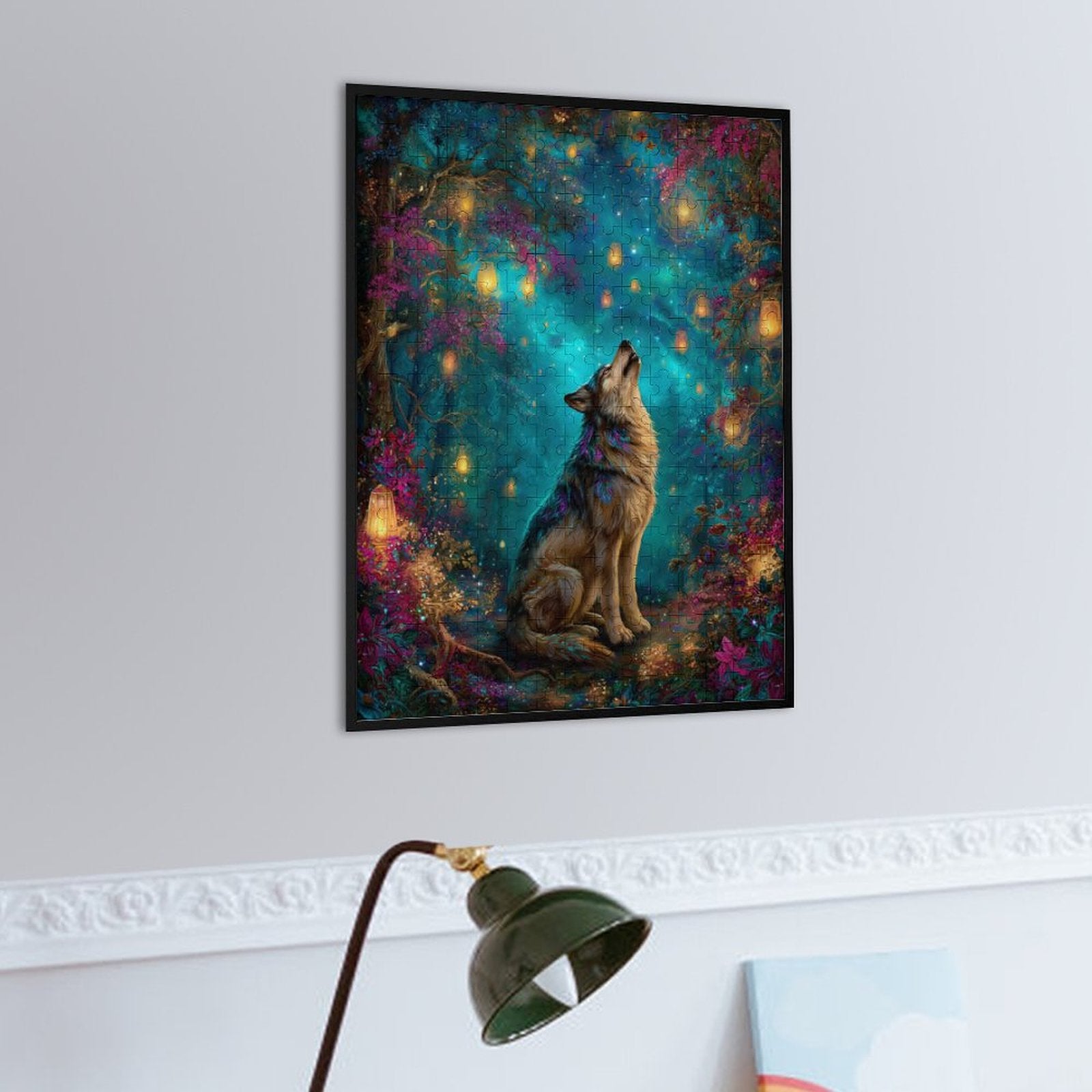 Iridescent Wolf Wooden Puzzle
