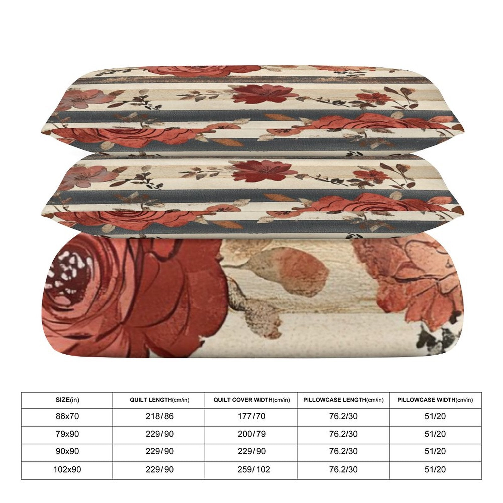 King 3-Piece Bedding Set-102"x90"/ 259x229cm