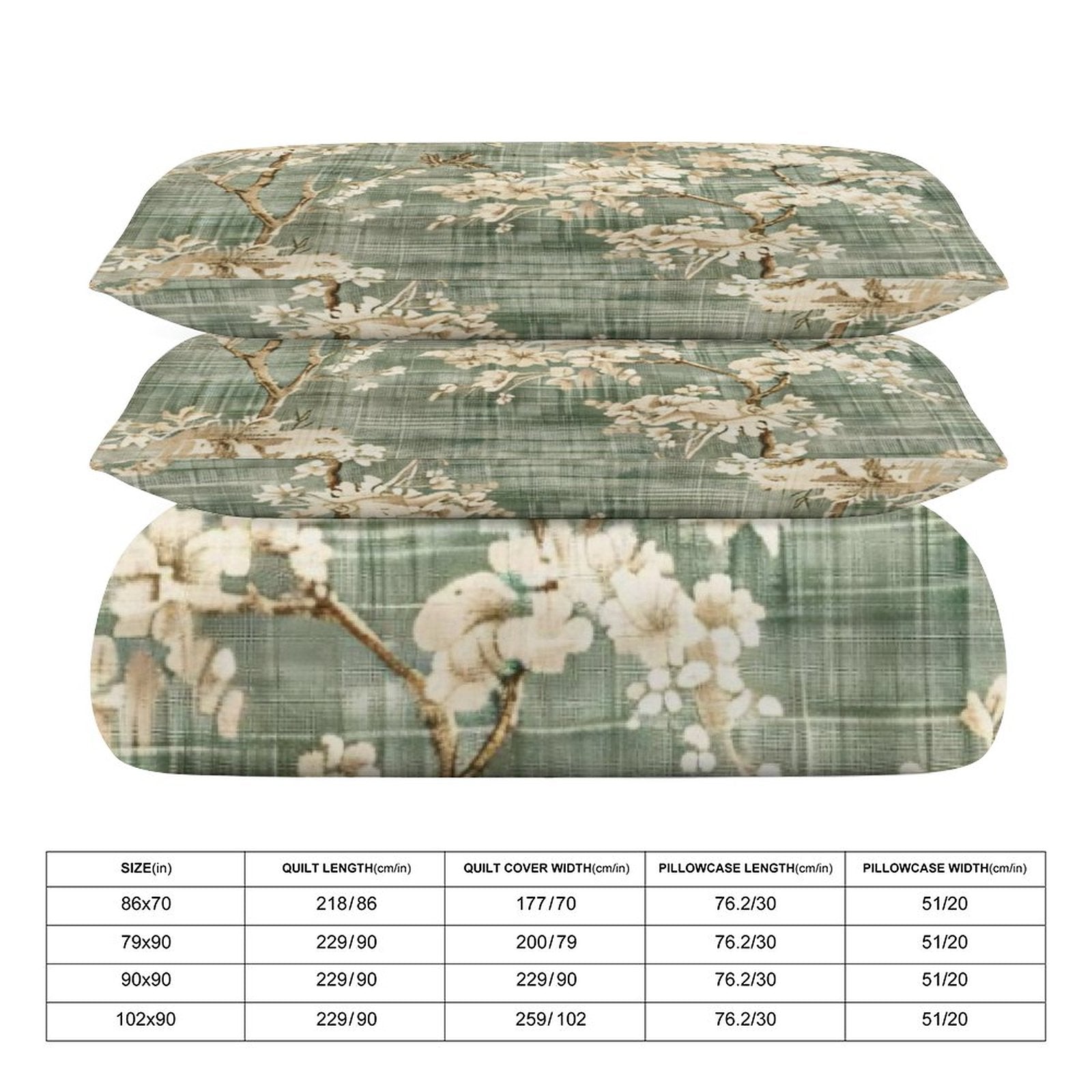 King 3-Piece Bedding Set-102"x90"/ 259x229cm