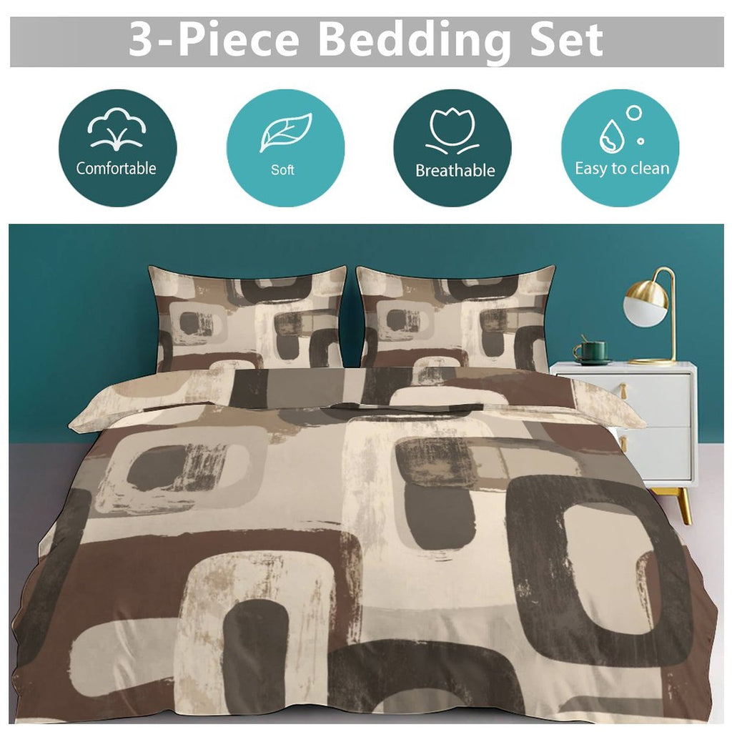 King 3-Piece Bedding Set-102"x90"/ 259x229cm