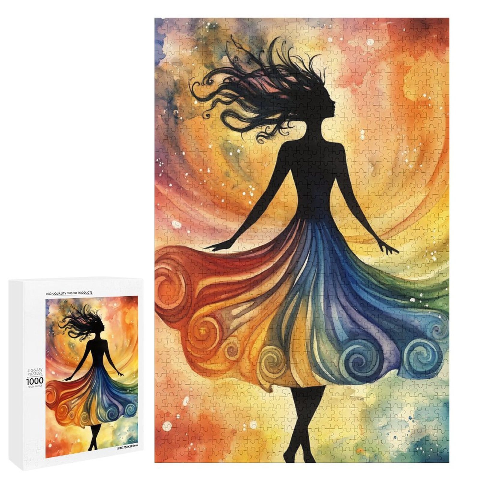 Dancing girl Wooden Puzzle