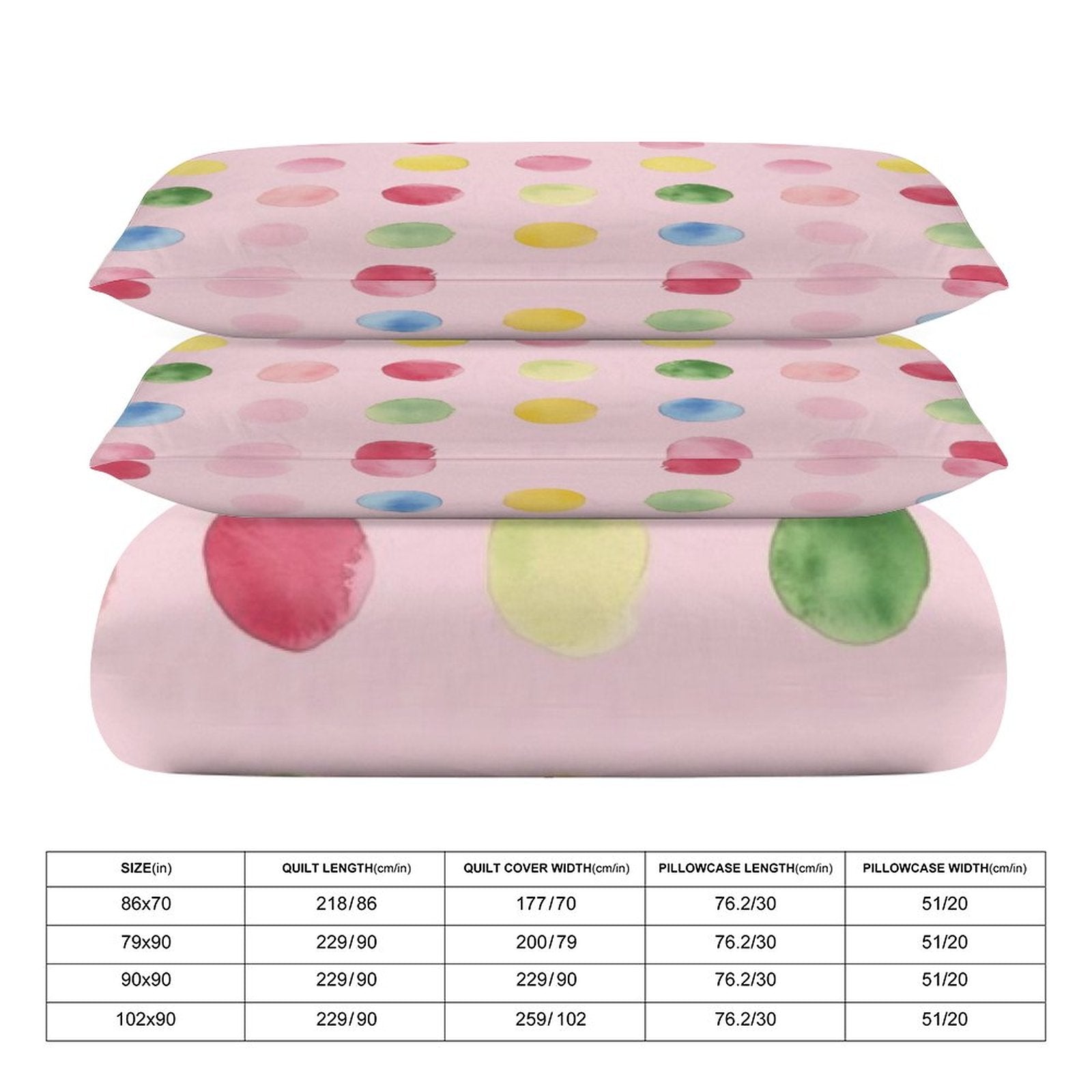 Full 3-Piece Bedding Set-86"×70"/ 218×177cm