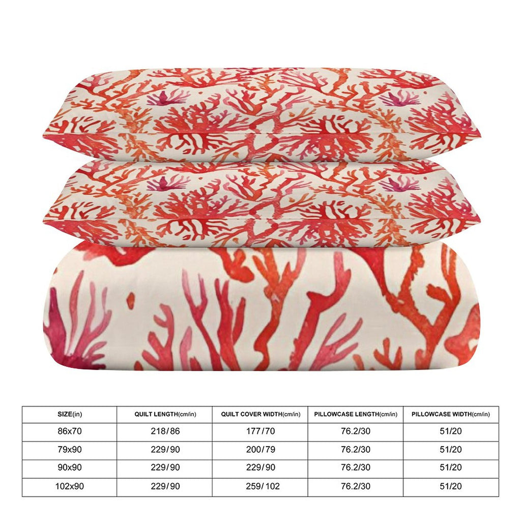 Queen 3-Piece Bedding Set-90"x90"/ 229x229cm