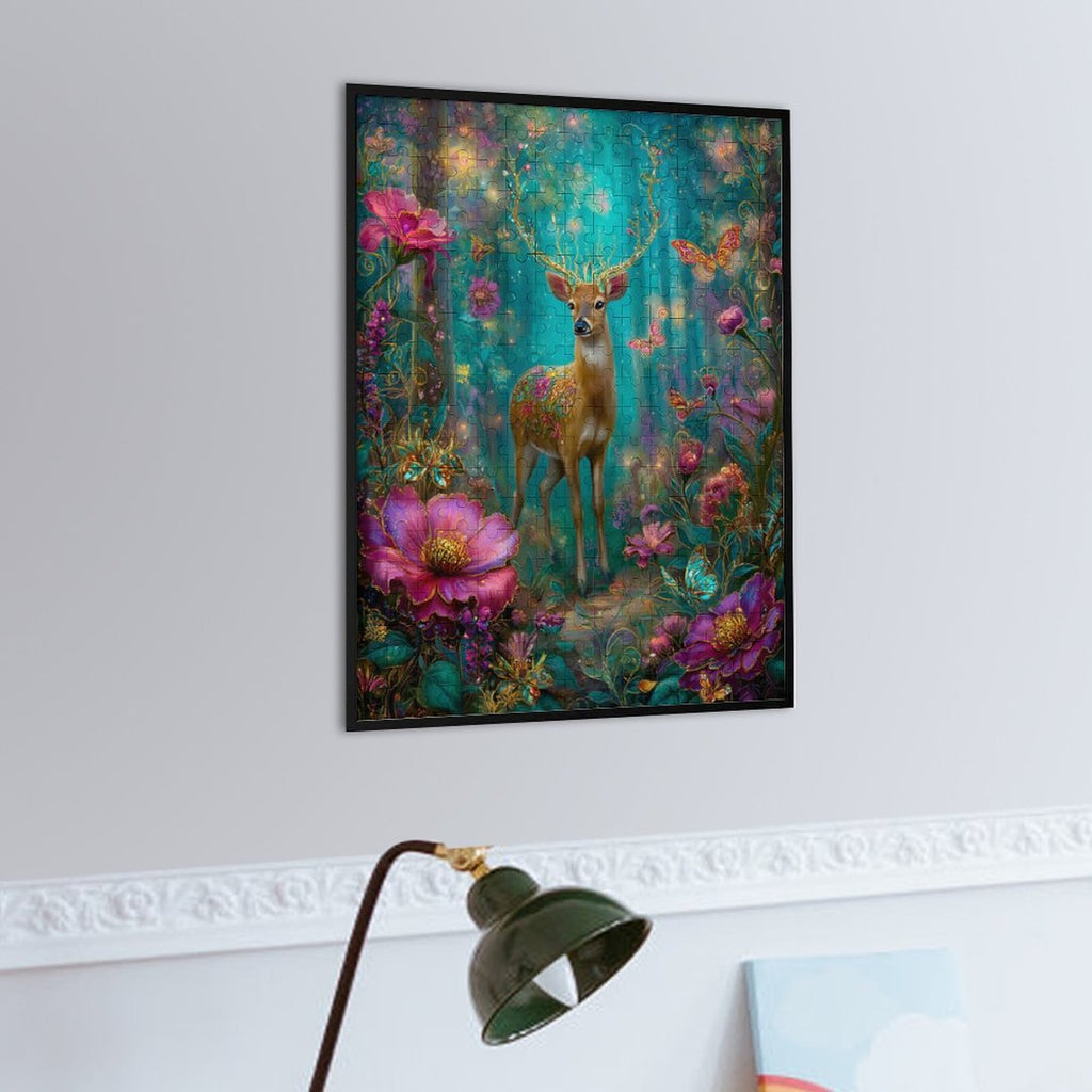 Iridescent deer Wooden Puzzle