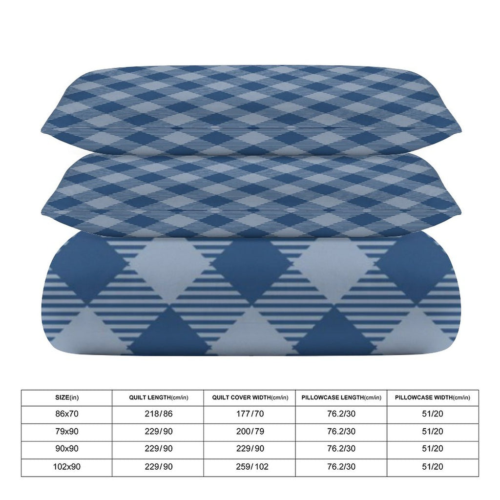 Queen 3-Piece Bedding Set-90"x90"/ 229x229cm