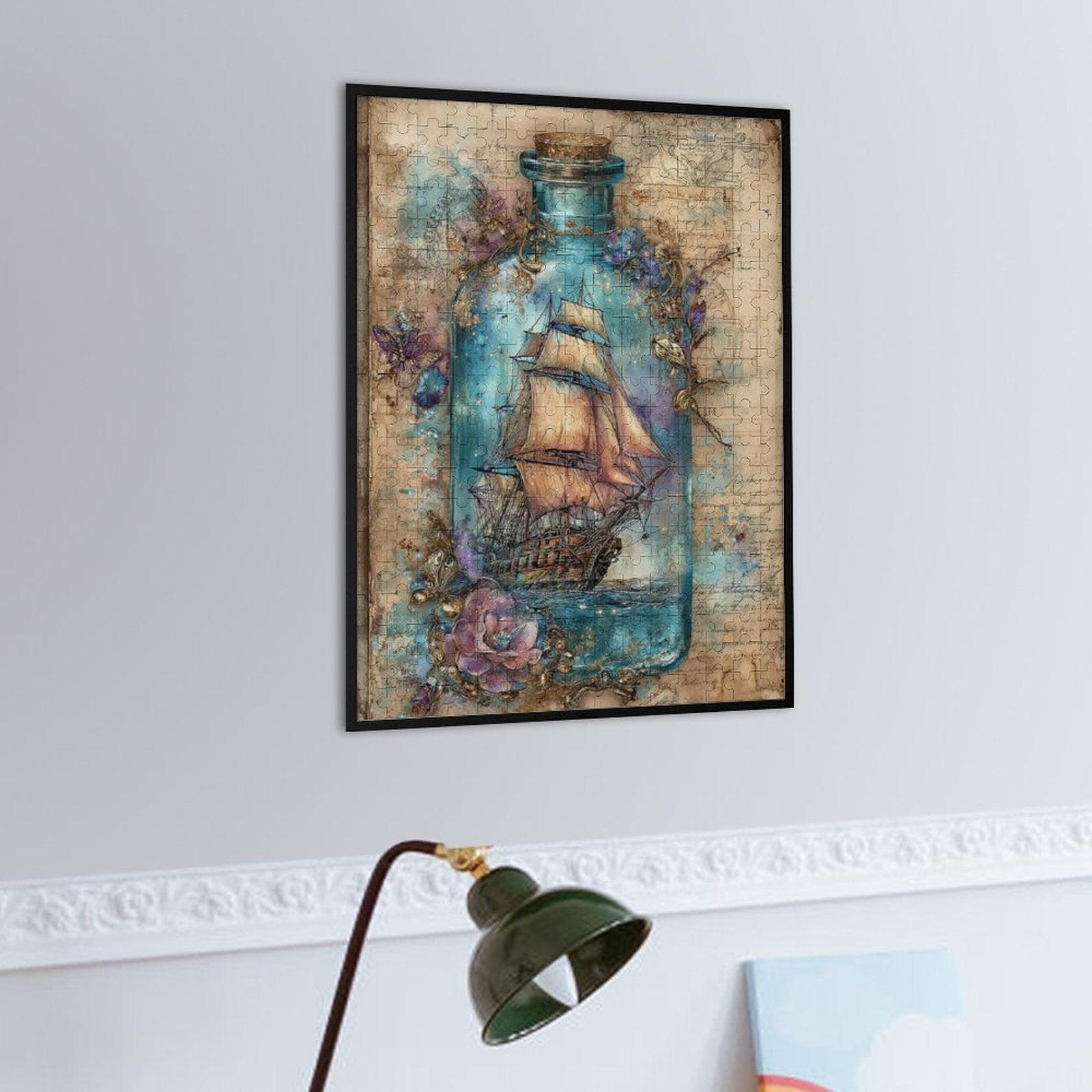Ship in a Bottle Wooden Puzzle