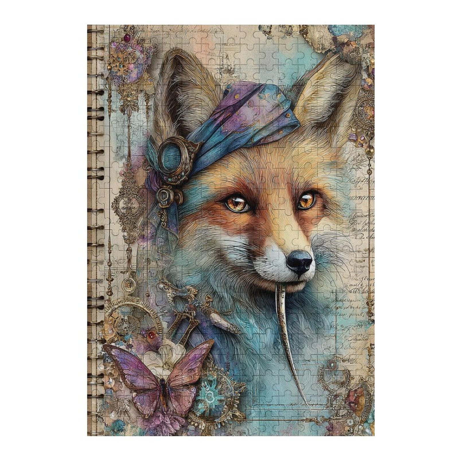 Captain Fox Wooden Puzzle