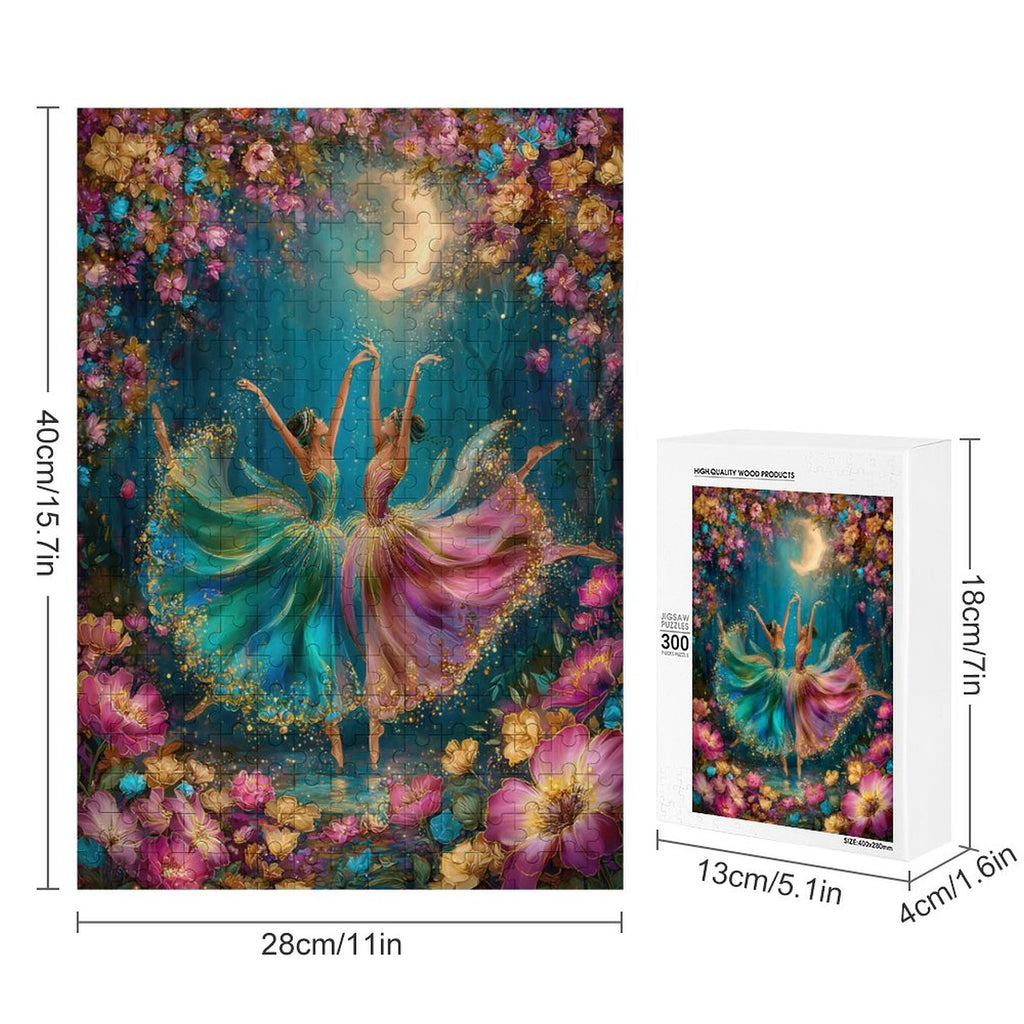 Mystical Midnight Dancing Ladies Wooden Puzzle