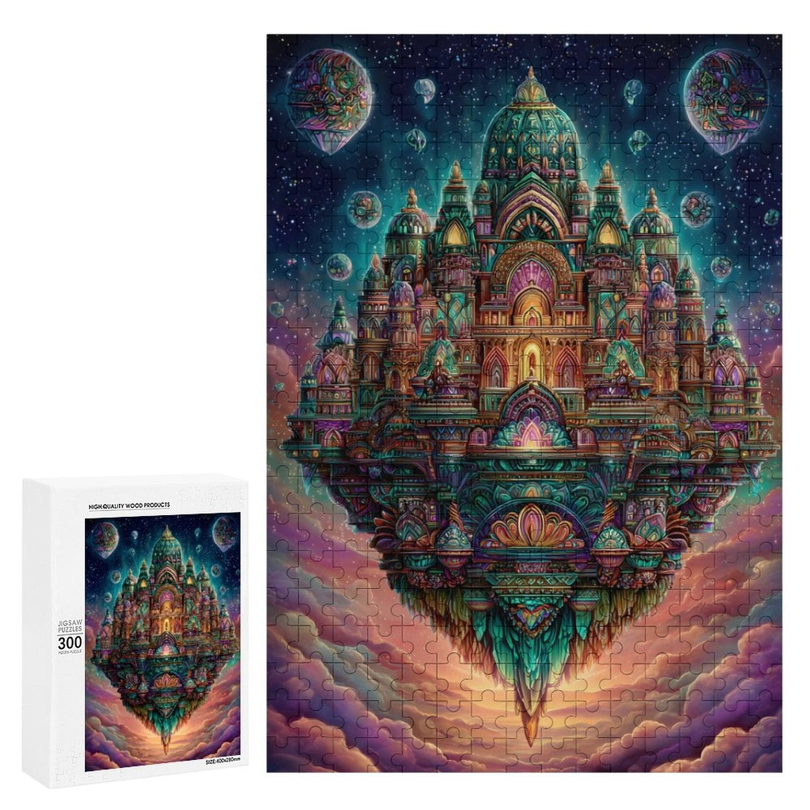Mosaic City Wooden Puzzle