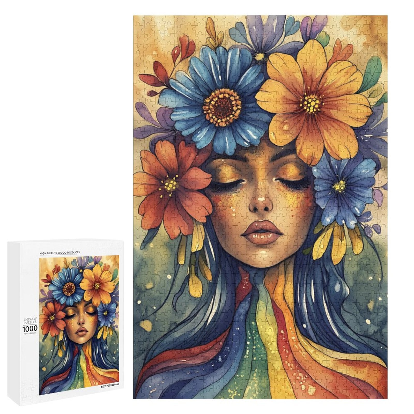 Bloom where you're planted Wooden Puzzle