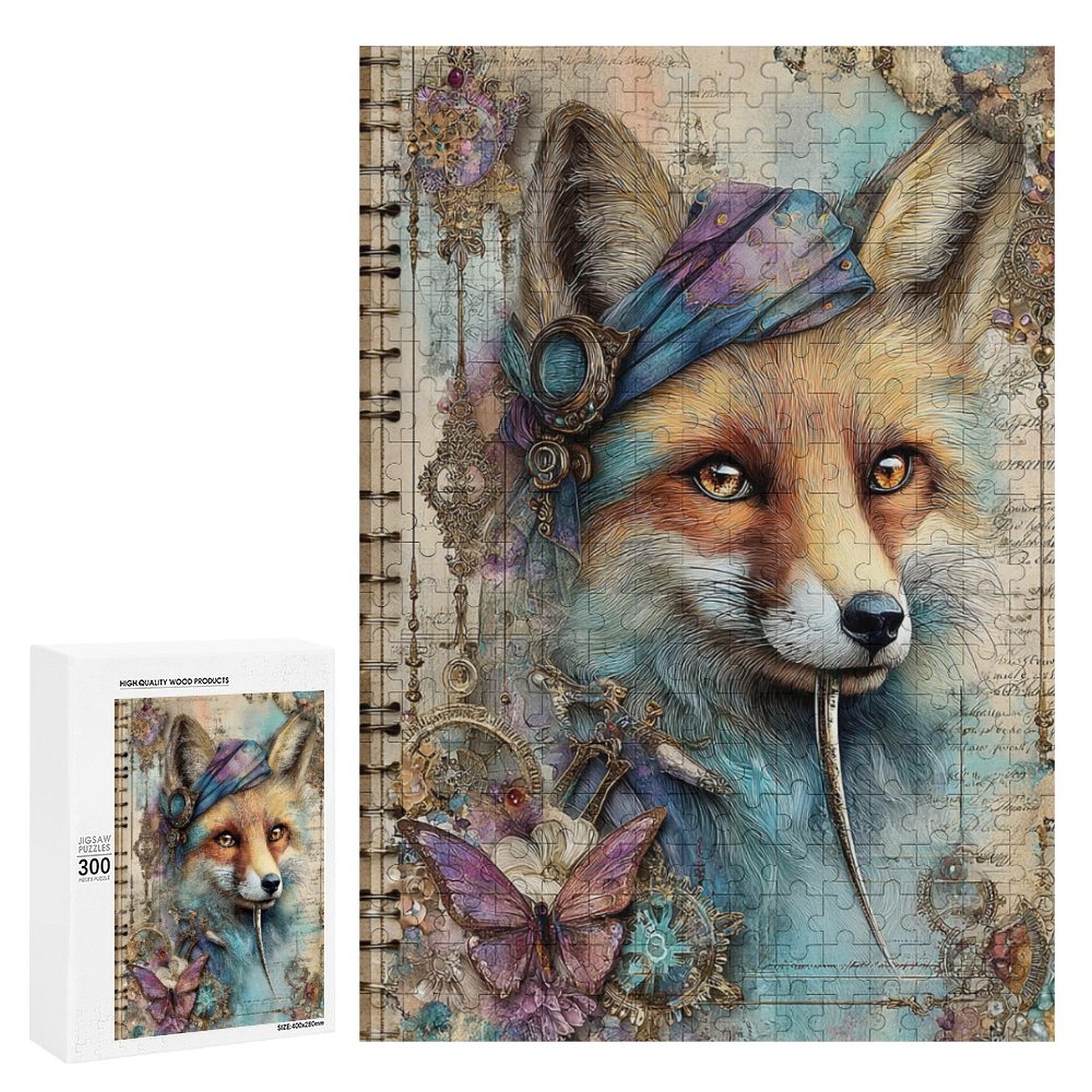 Captain Fox Wooden Puzzle