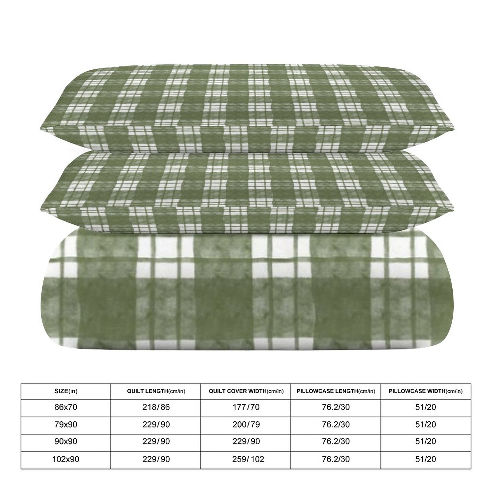 King 3-Piece Bedding Set-102"x90"/ 259x229cm