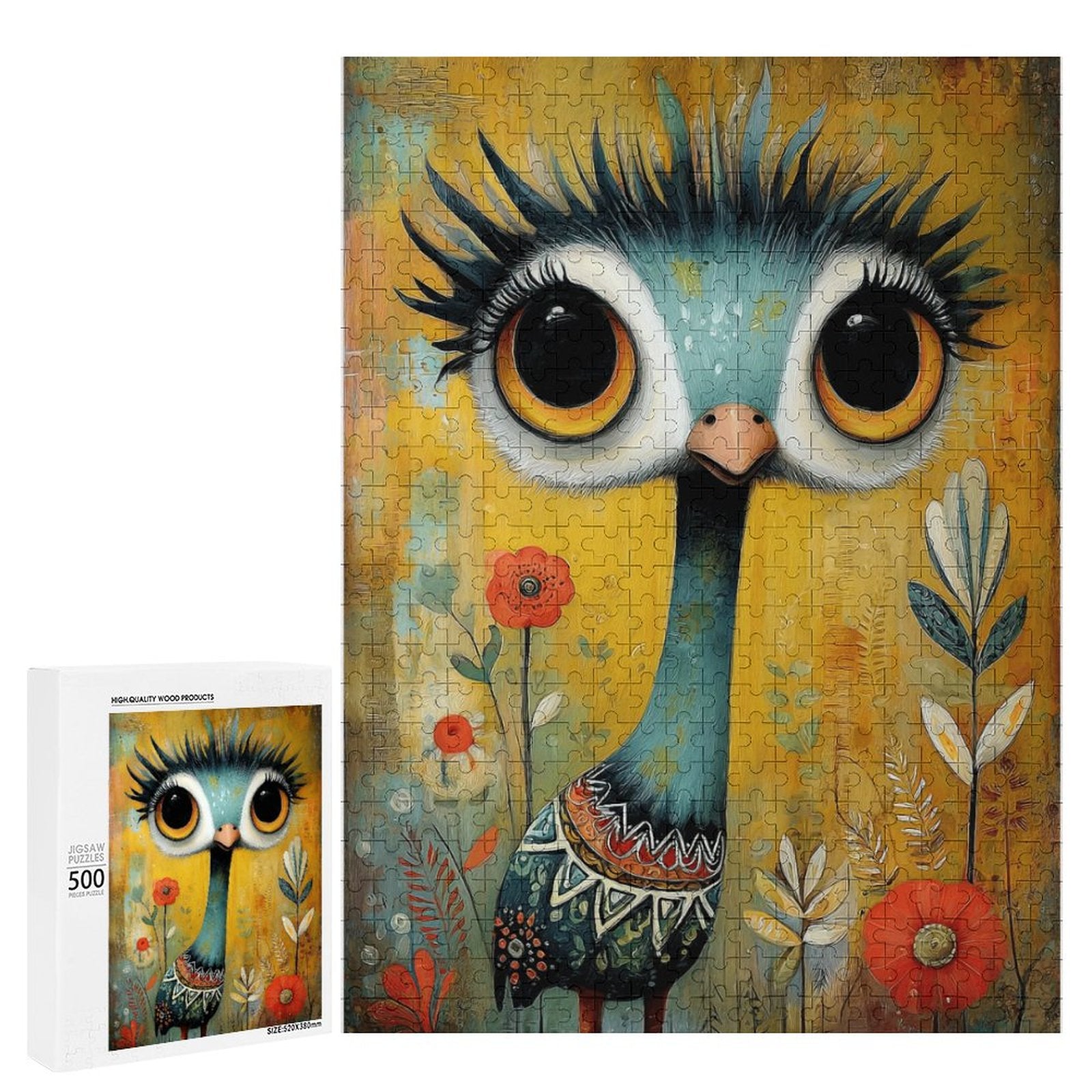 Colorful Bird Wooden Puzzle