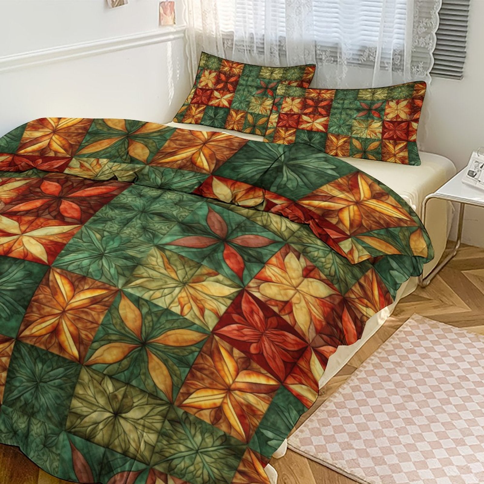 Full 3-Piece Bedding Set-86"×70"/ 218×177cm