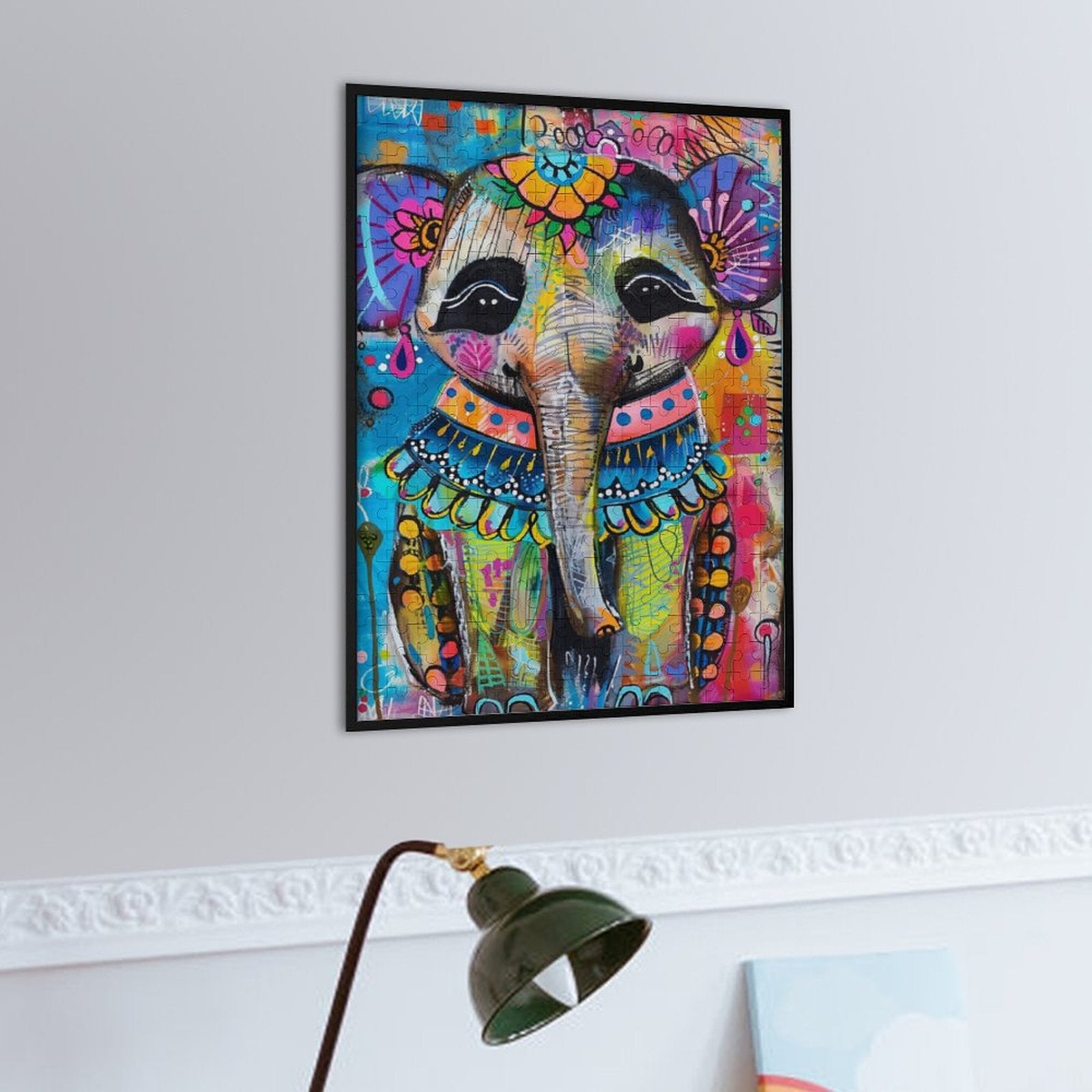 Colorful Elephant Wooden Puzzle