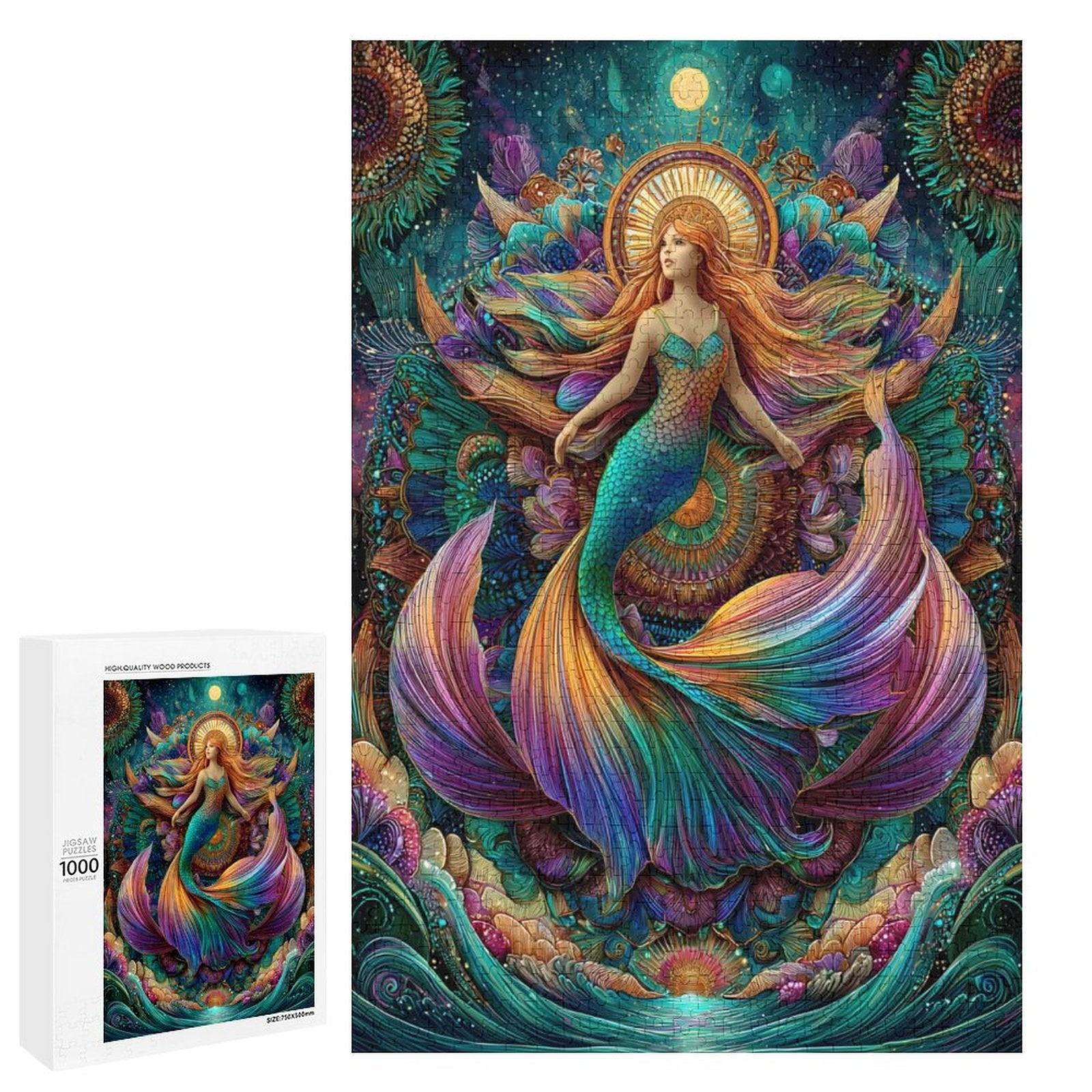 Mermaid Princess Wooden Puzzle