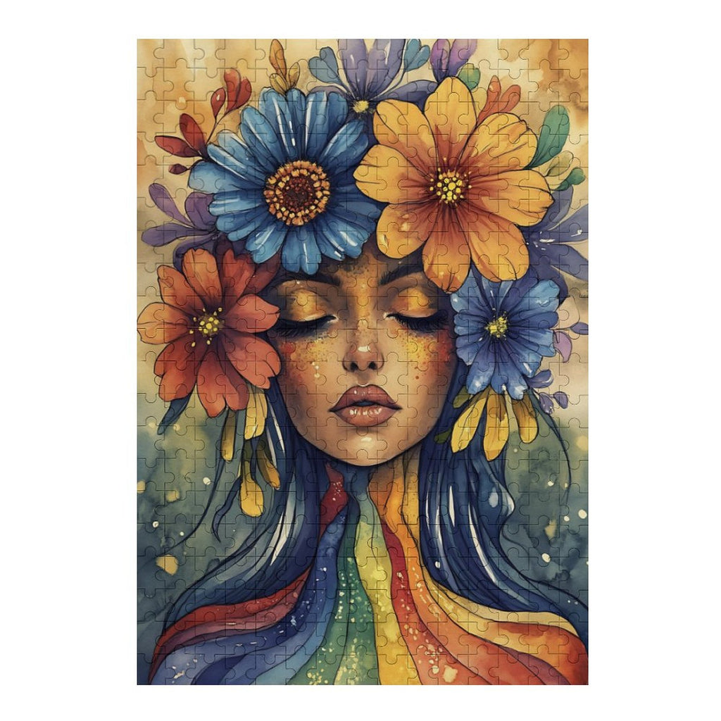 Bloom where you're planted Wooden Puzzle